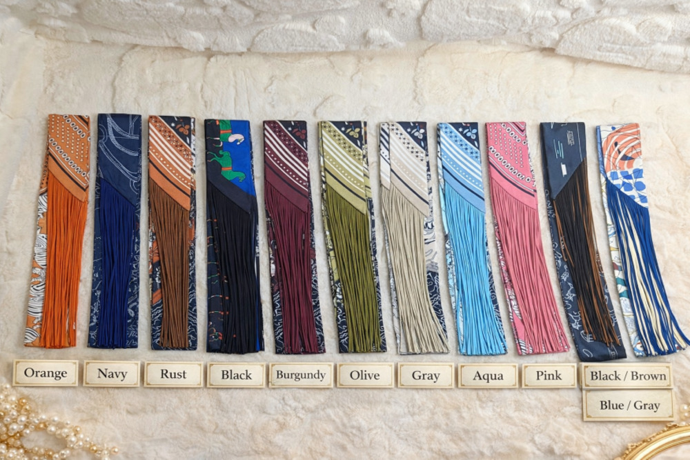 Trendy Fringe Handbag Wraps in several colors - Picture 2 of 15